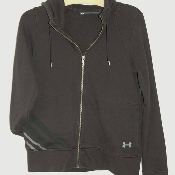 Under Armour Full-Zip Hoodie, Women Size XS (36" Bust), Faded Black - Picture 1 of 10